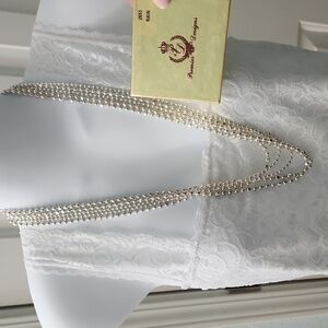 Premier Designs Multi-Strand Silver Necklace With Original Box